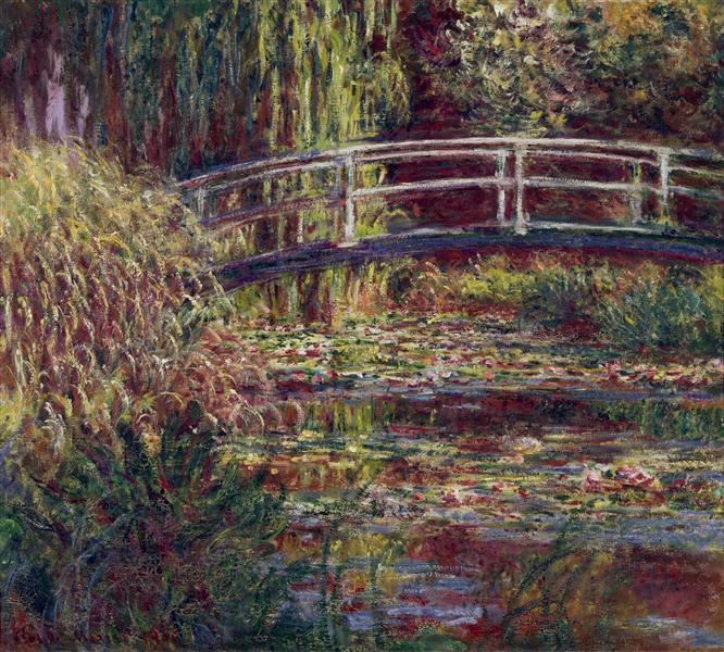 Monet's Water Lily Pond painted